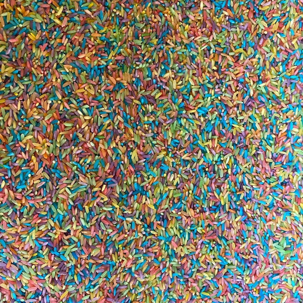 Rainbow Sensory Hand-Dyed Rice (2 Cups)